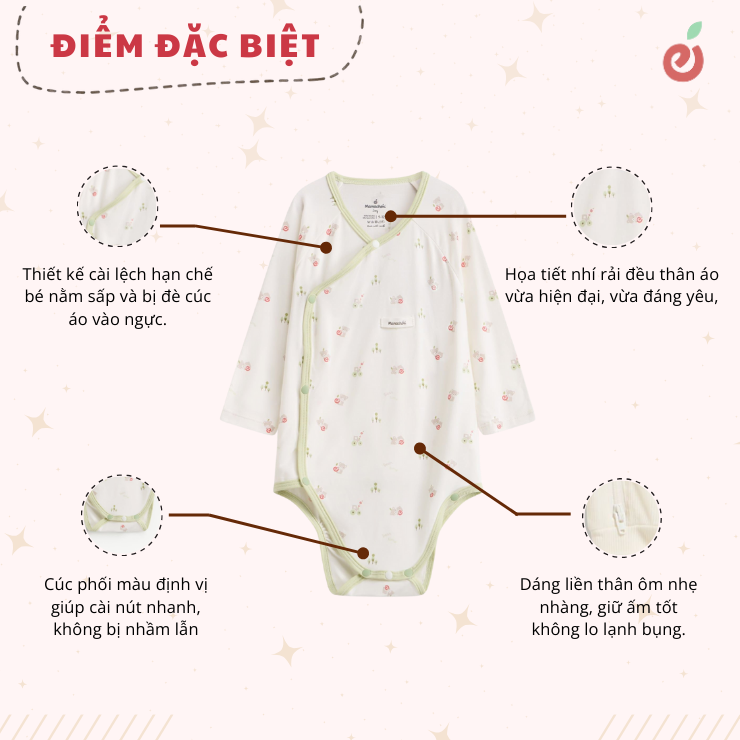 Bodysuit bé trai cao cấp thời trang Mamacheri