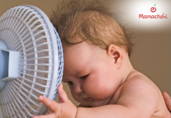 Tránh để quạt thổi trực tiếp vào trẻ sơ sinh