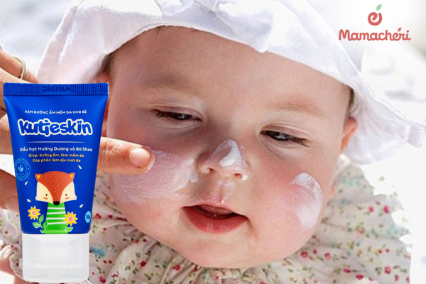 Kem dưỡng da Kutieskin hỗ trợ chăm sóc làn da bé bị chàm sữa