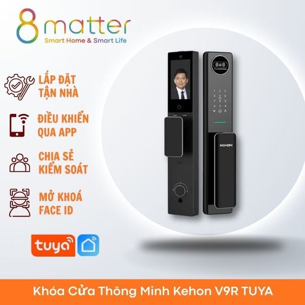 Khóa Cửa Thông Minh Kehon V9R TUYA - 8Matter - SmartHome