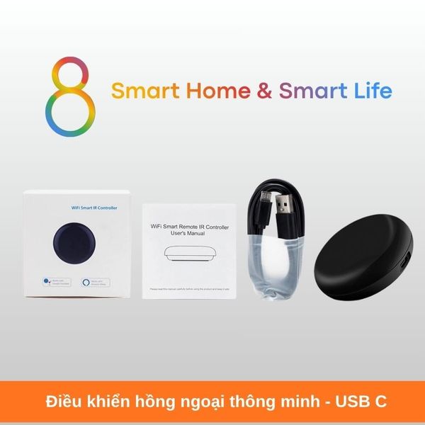 Điều khiển hồng ngoại thông minh Wifi USB-C - 8Matter-Smarthome