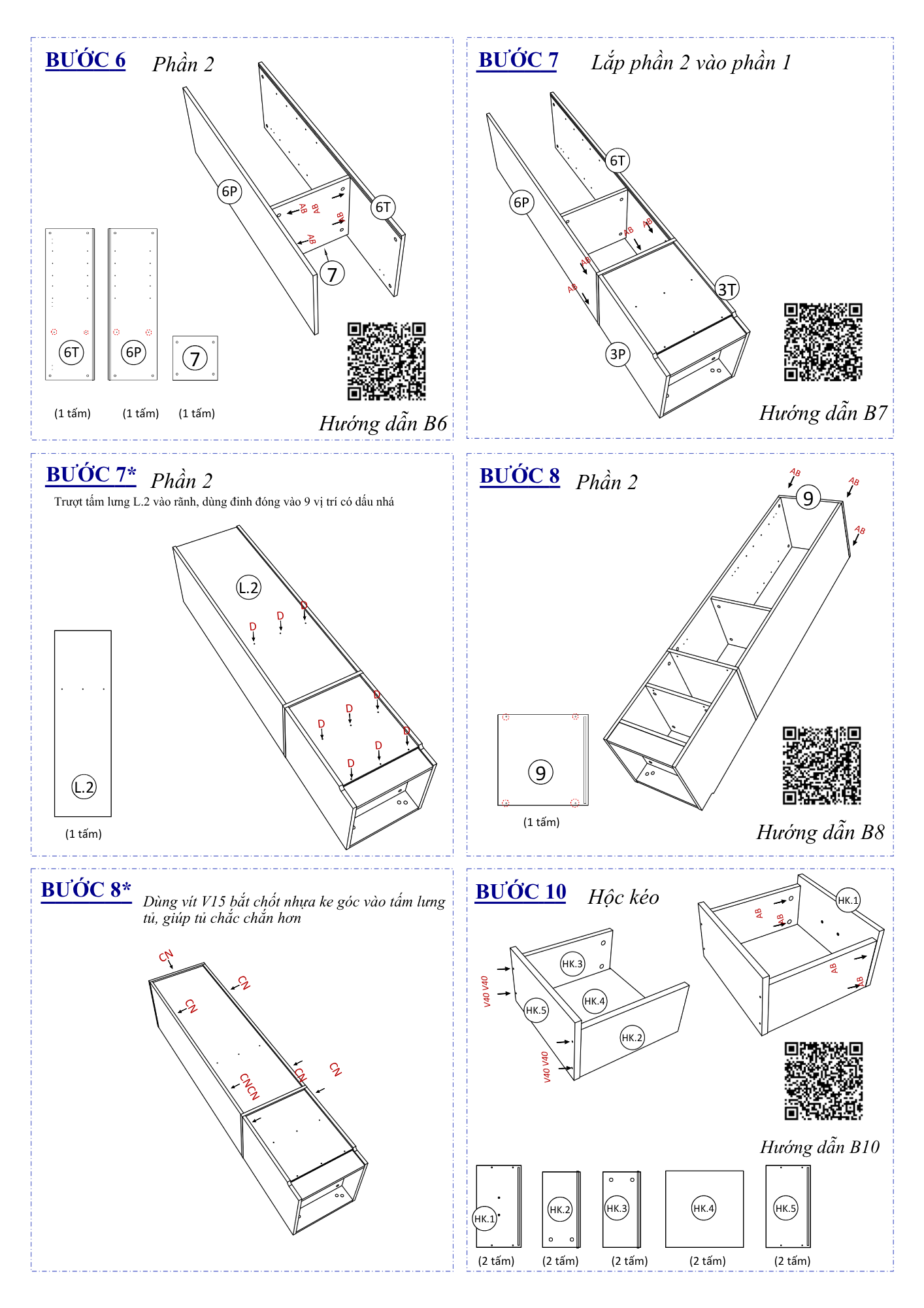 Hướng Dẫn Lắp Ráp Tủ Quần Áo FC05, Tủ Đồ Gấp FIVO