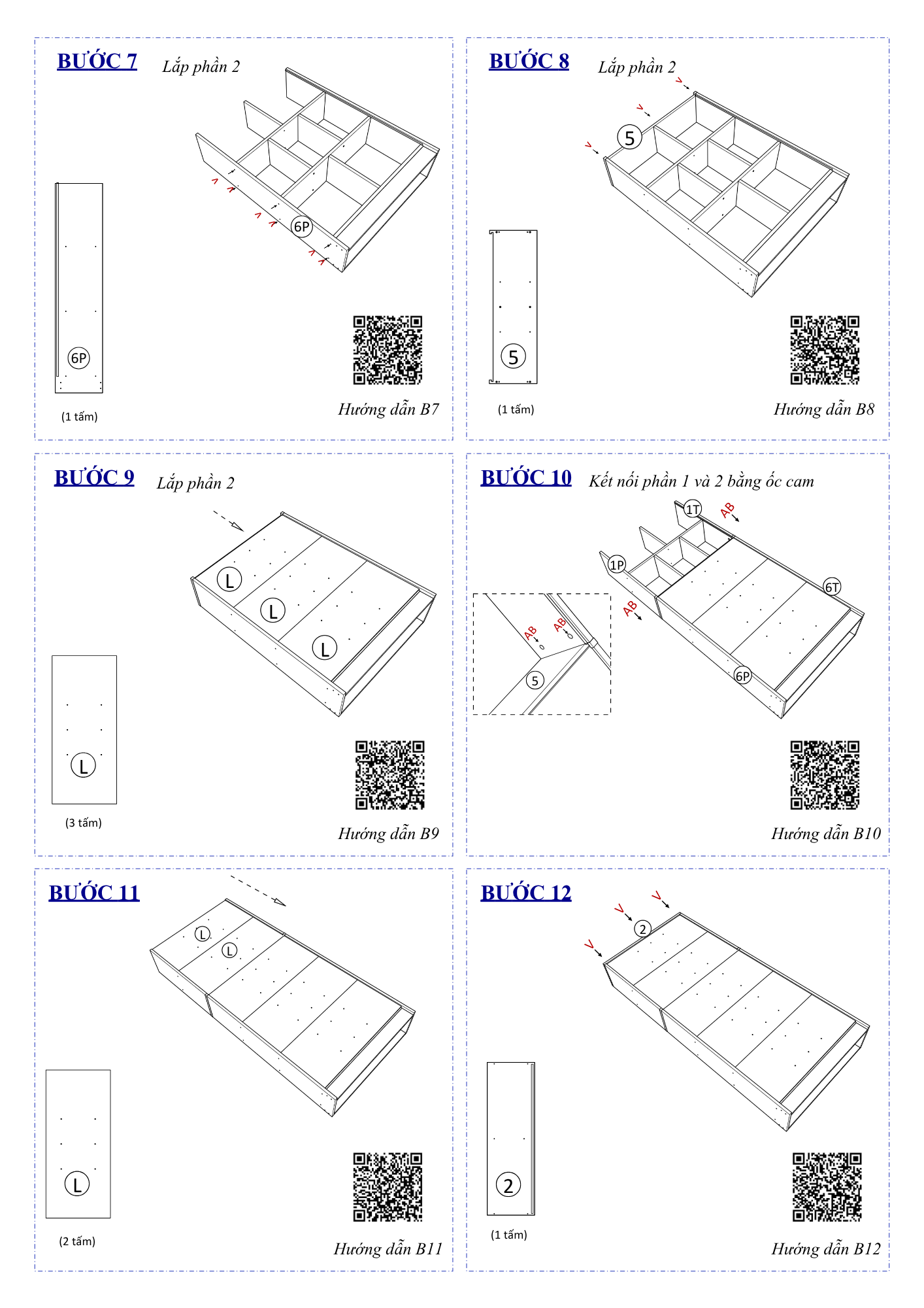 Hướng Dẫn Lắp Ráp Kệ Sách FB73 FIVO 80cm