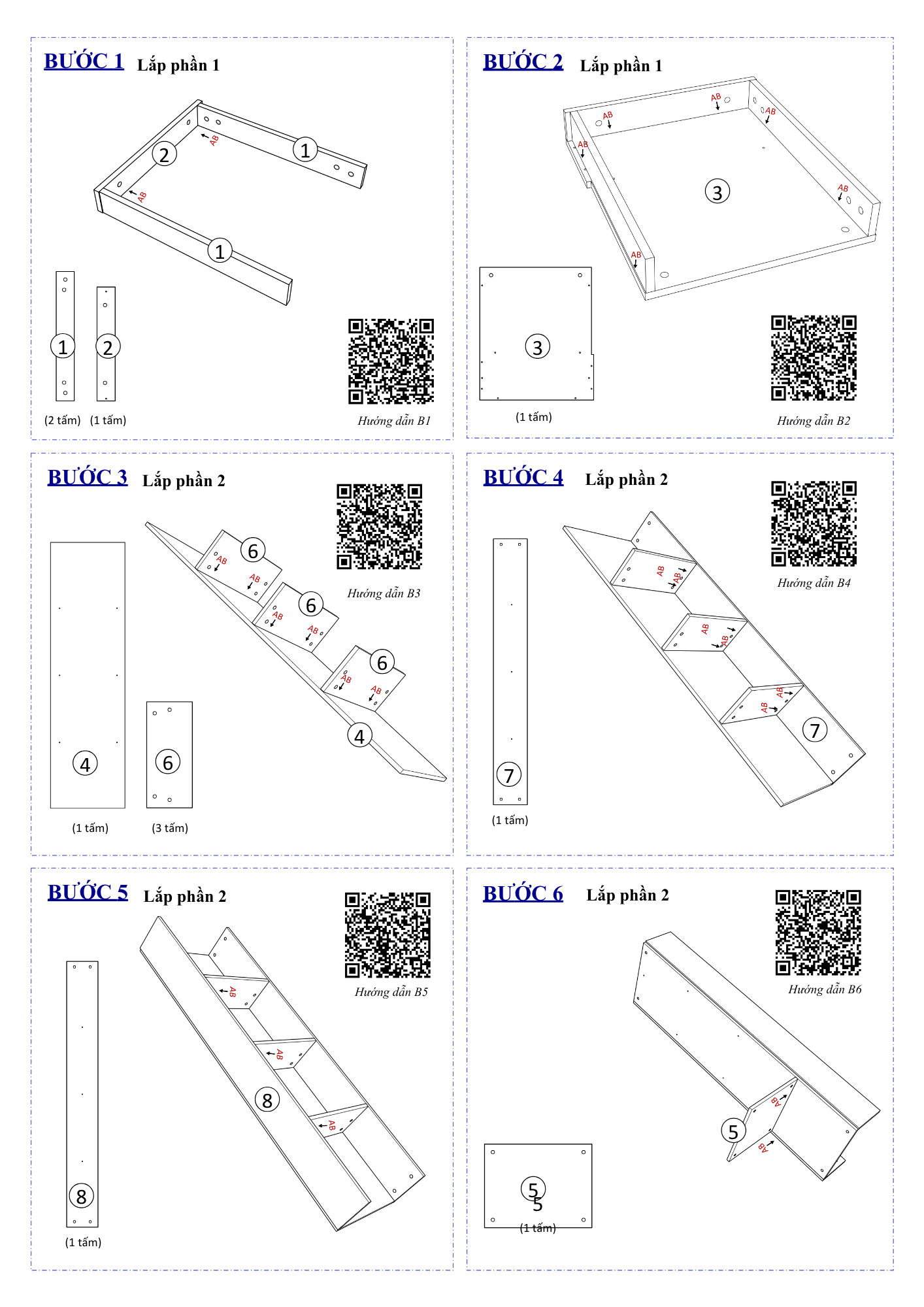 Hướng Dẫn Lắp Ráp Tủ Quần Áo Gỗ FC06 FIVO Đồ Treo Một Cửa