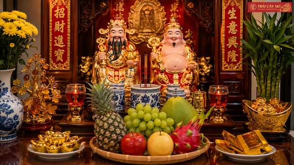 Vì sao phải cúng trái cây cho thần tài, thổ địa