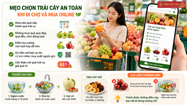 Mẹo chọn trái cây an toàn