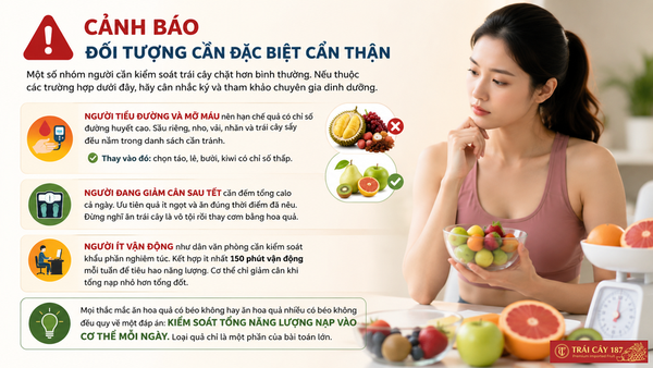 Những người cần cẩn thận khi ăn trái cây