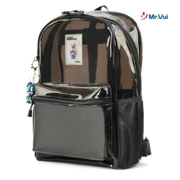 cặp sách học sinh cấp 2 nữ màu đen