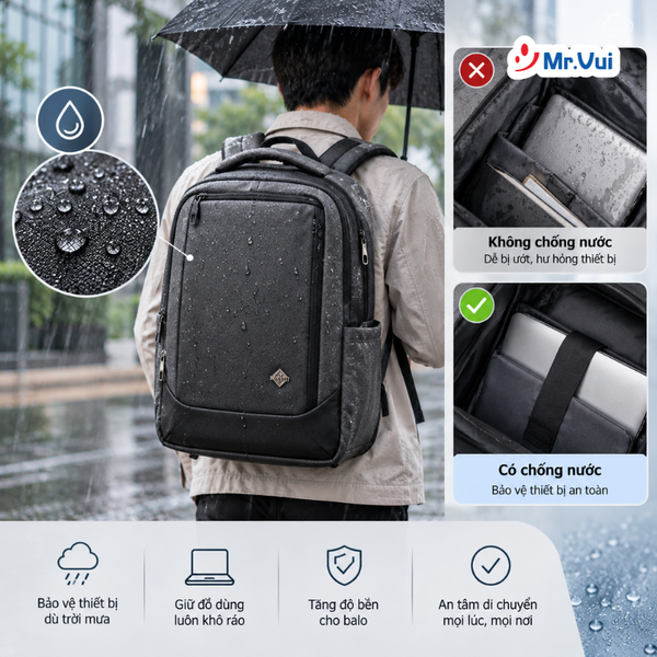 balo laptop chống nước