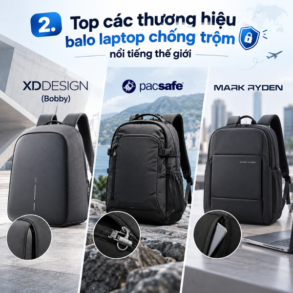 balo laptop chống trộm