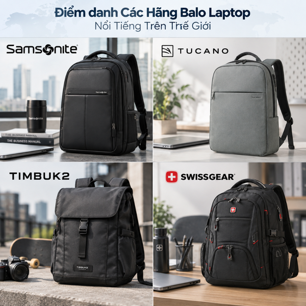 các hãng balo laptop nổi tiếng