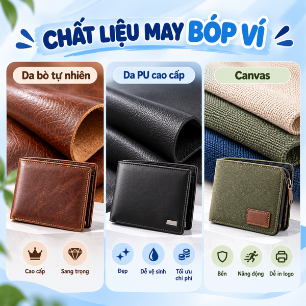 xưởng may ví da