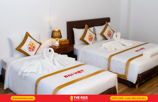 The hotel offers a variety of room types.