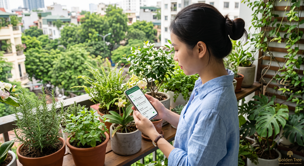 Hệ thống tưới ban công điều khiển từ xa bằng điện thoại