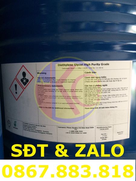 Diethylene Glycol (C4H10O3) - Dietylen Glycol