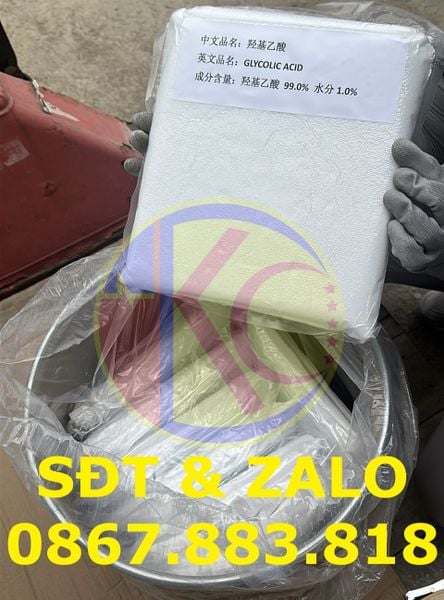 Glycolic Acid (C2H4O3) - Axit Glycolic dạng tinh thể