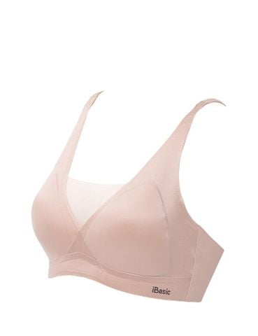 Áo ngực nữ su không đường may iBasic mút mỏng phối ren bralette không lộ viền - BRAY112