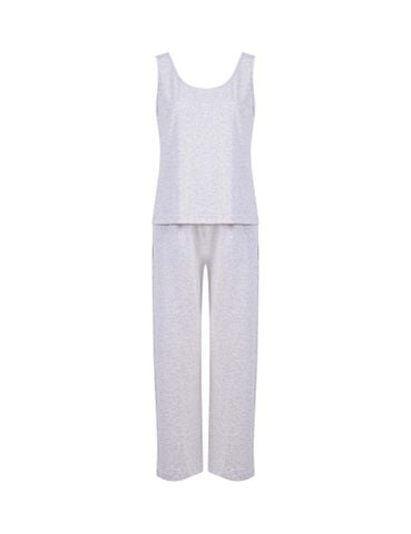 Đồ bộ mặc nhà nữ iBasic cotton USA quần dài áo sát nách - HOMY051