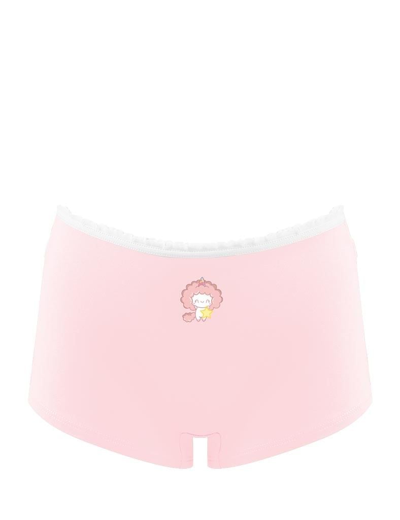 Hộp 3 quần lót bé gái iBasic cotton USA kháng khuẩn boyshort hoạ tiết - PANG020