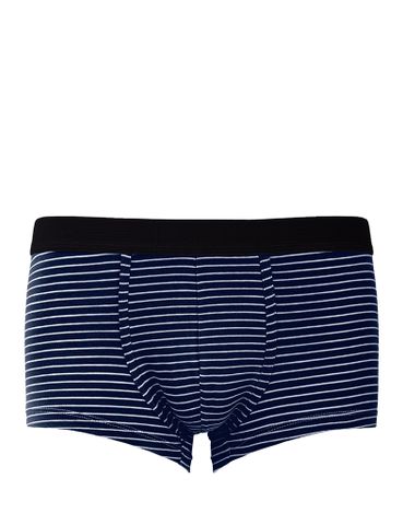 Quần lót nam iBasic phom trunk cotton USA kháng khuẩn kẻ sọc - PANM138