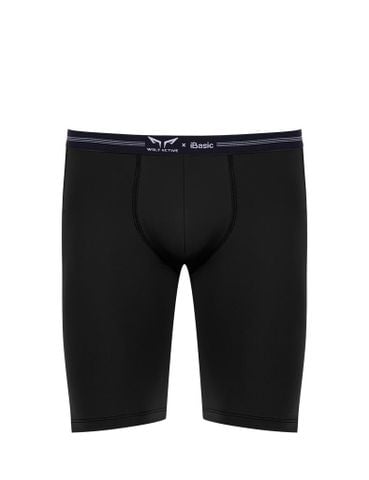 Quần lót nam thể thao Wolf Active x iBasic airy thoáng khí phom boxer dài có túi - PANM154