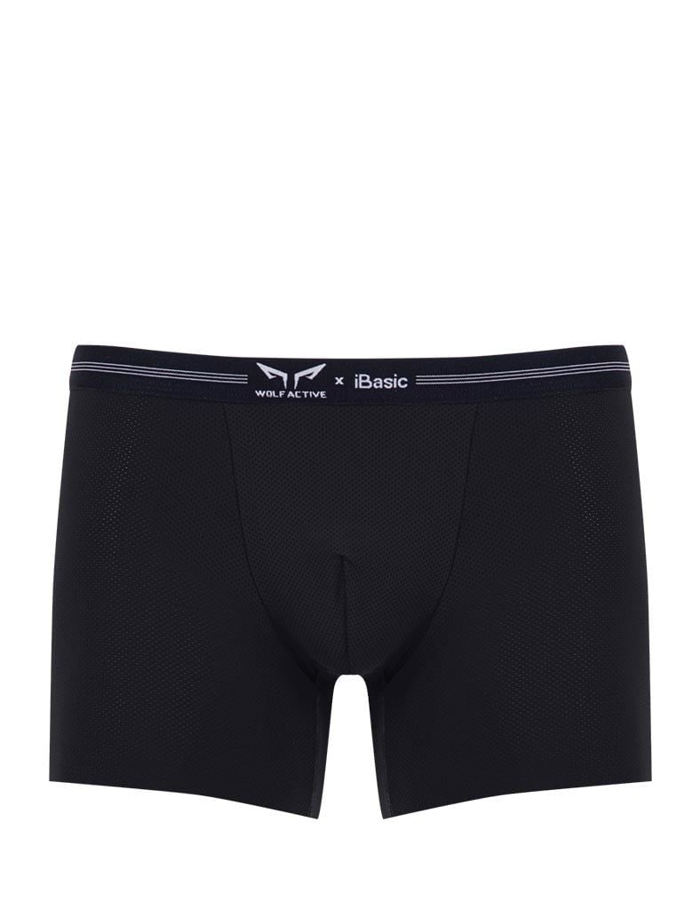 Quần lót nam thể thao Wolf Active x iBasic airy thoáng khí phom trunk không đường may freecut - PANM155