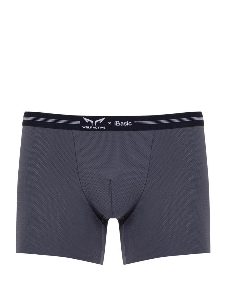Quần lót nam thể thao Wolf Active x iBasic airy thoáng khí phom trunk không đường may freecut - PANM155
