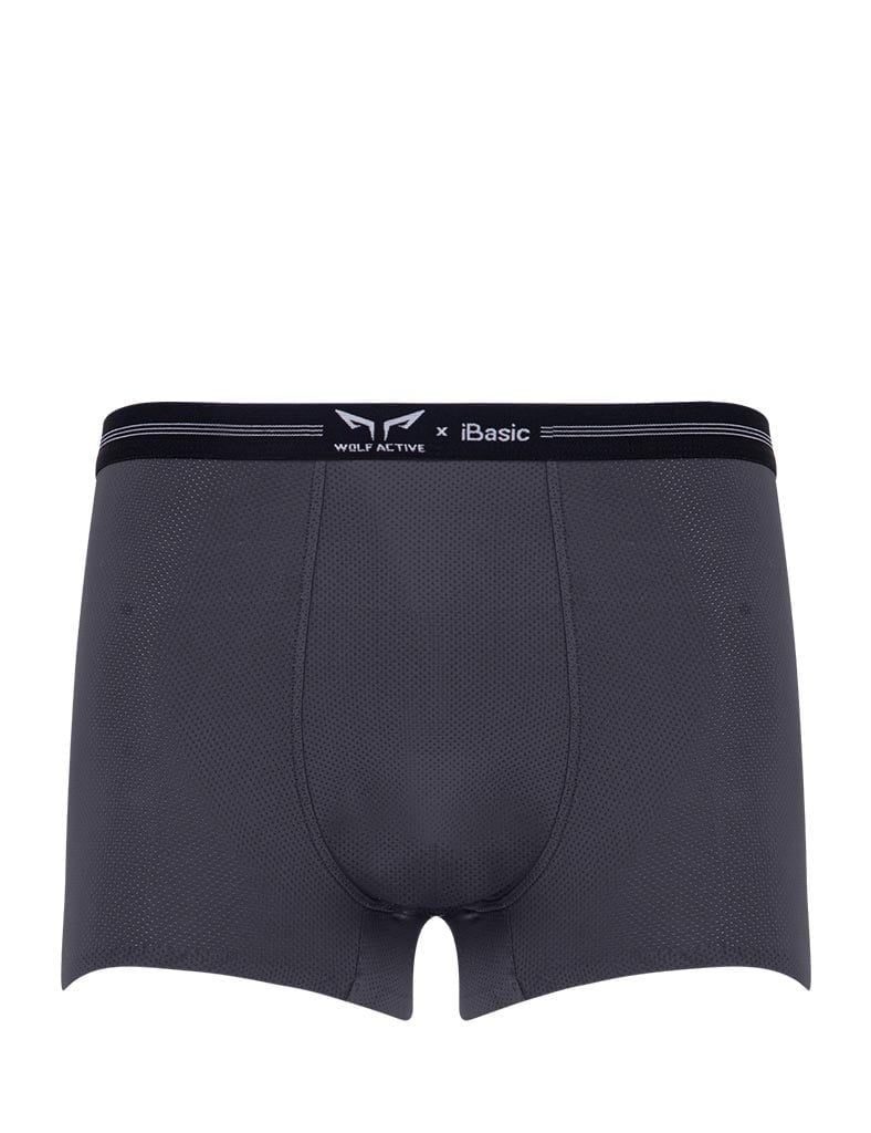 Quần lót nam thể thao Wolf Active x iBasic airy thoáng khí phom trunk không đường may - PANM156