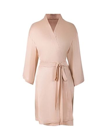 Kimono lụa satin iBasic mặc nhà nữ - SW055