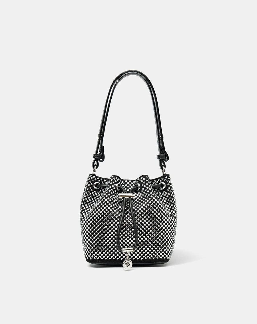 Túi Xách Nhỏ Bucket Đính Hạt Glamorous
