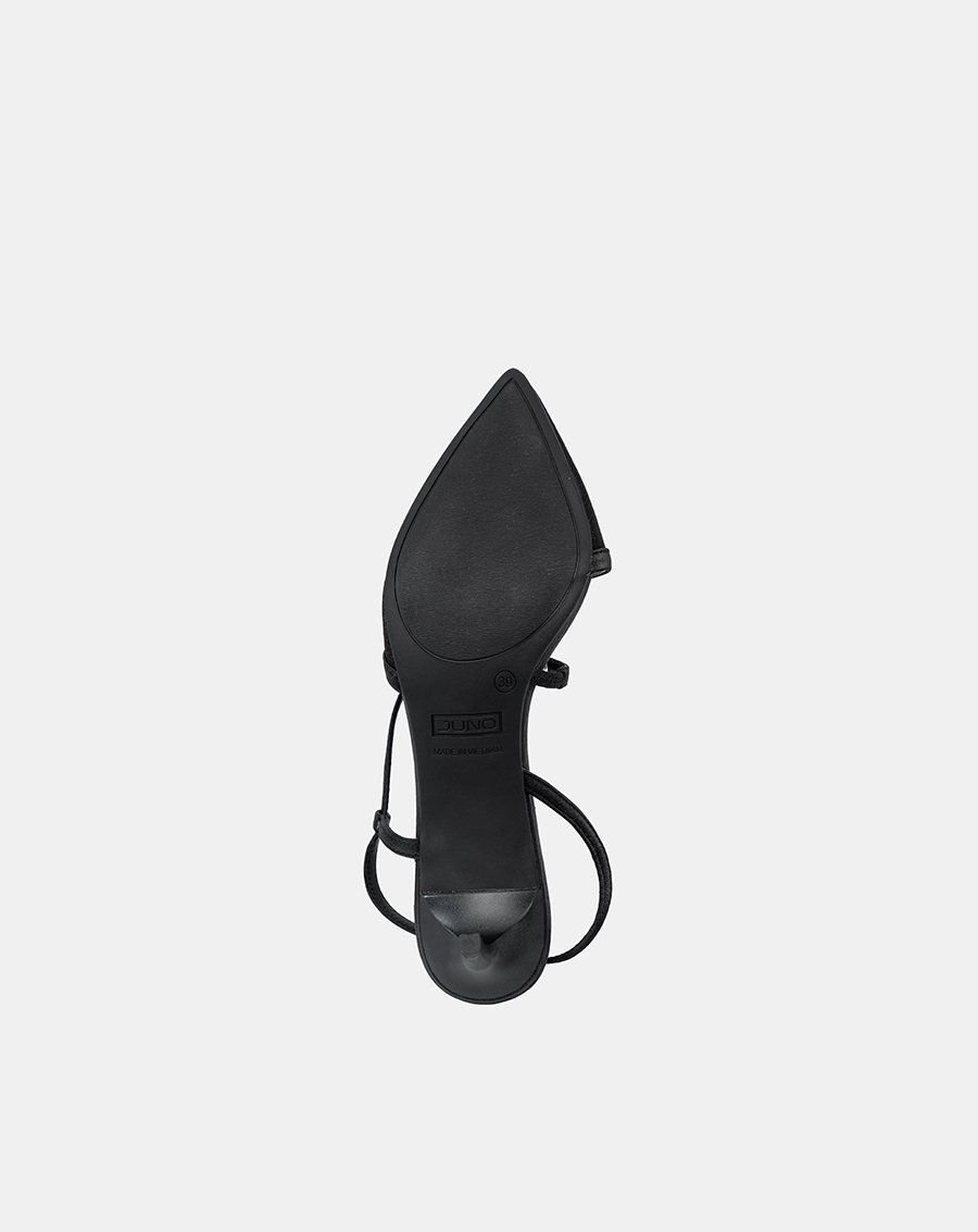 Giày Cao Gót Slingback Phối Nơ Trang Trí