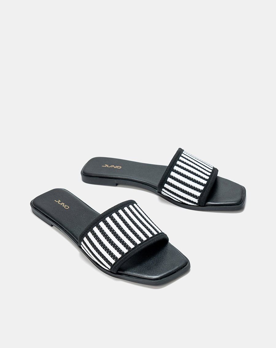 Giày Sandal Quai Dệt Pattern Sọc