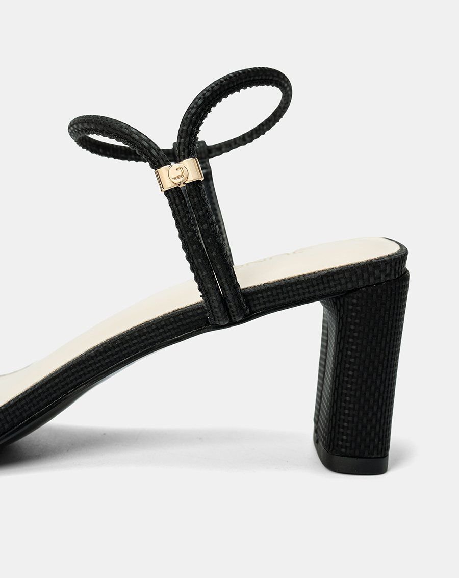 Giày Sandal Gót Cao Quai Ngang