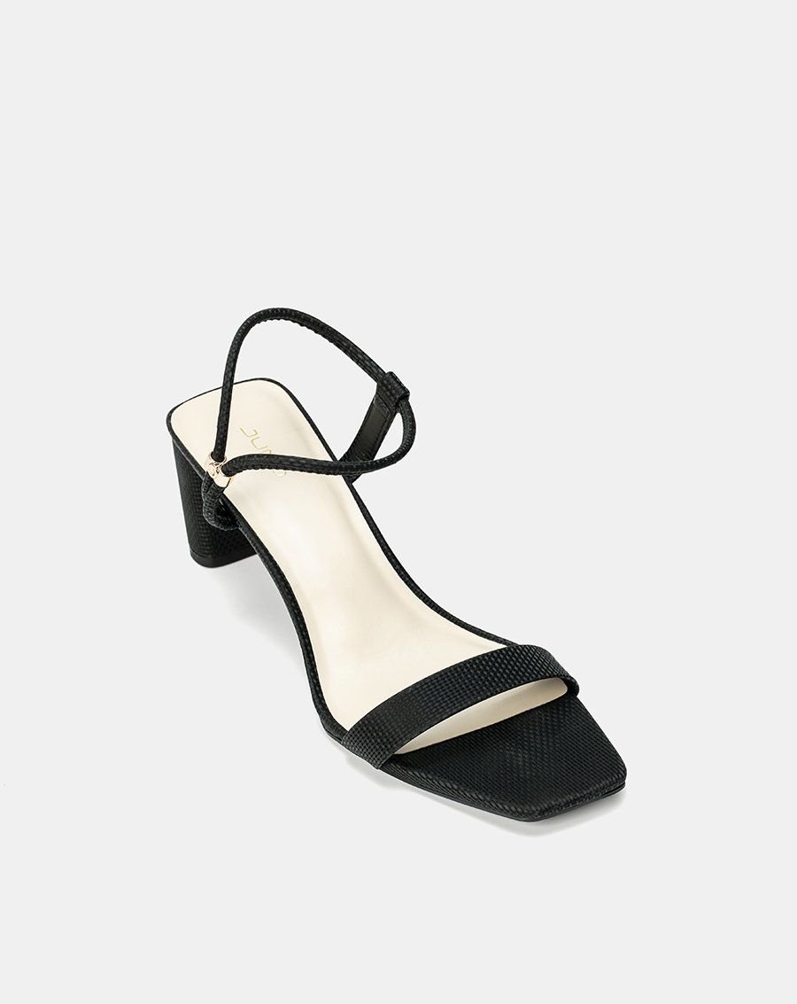 Giày Sandal Gót Cao Quai Ngang