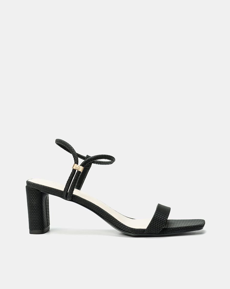 Giày Sandal Gót Cao Quai Ngang