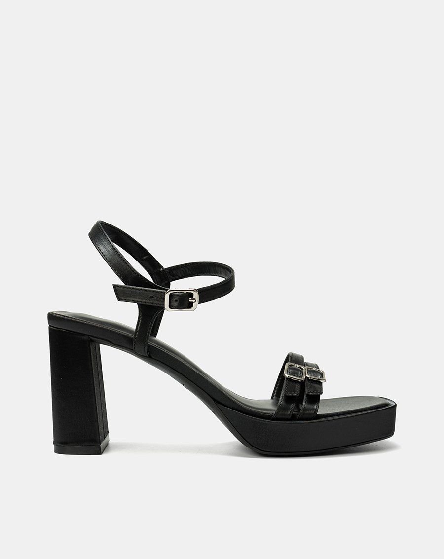 Giày Sandal Đế Đúp Phối Hai Quai Buckle