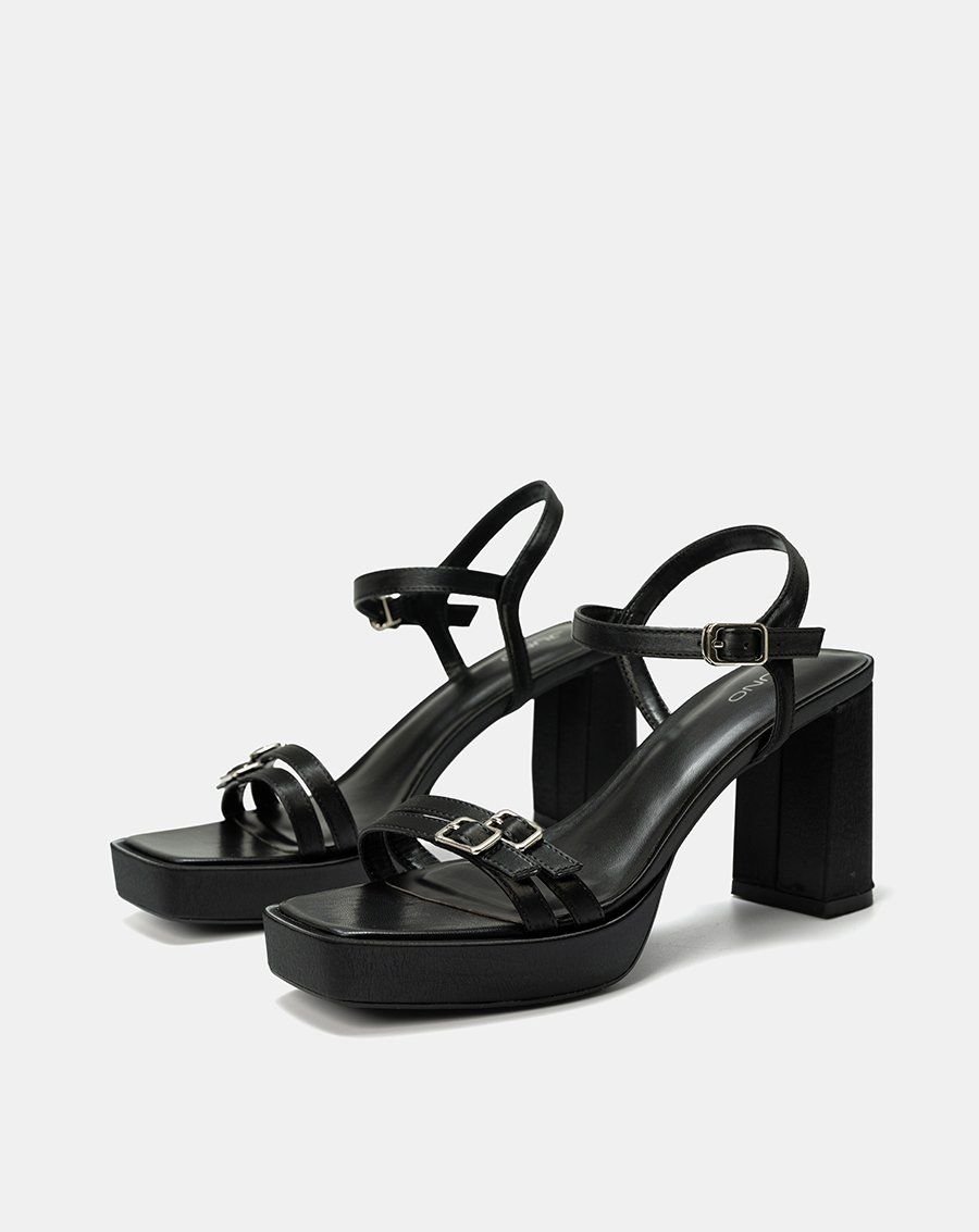 Giày Sandal Đế Đúp Phối Hai Quai Buckle