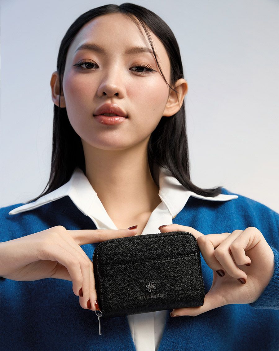 Ví Ví Ngắn Cầm Tay Có Dây Kéo