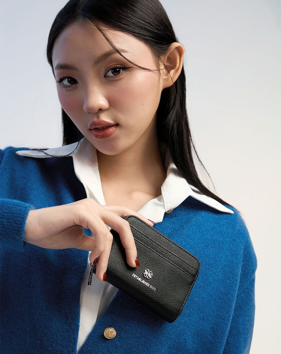 Ví Ví Ngắn Cầm Tay Có Dây Kéo