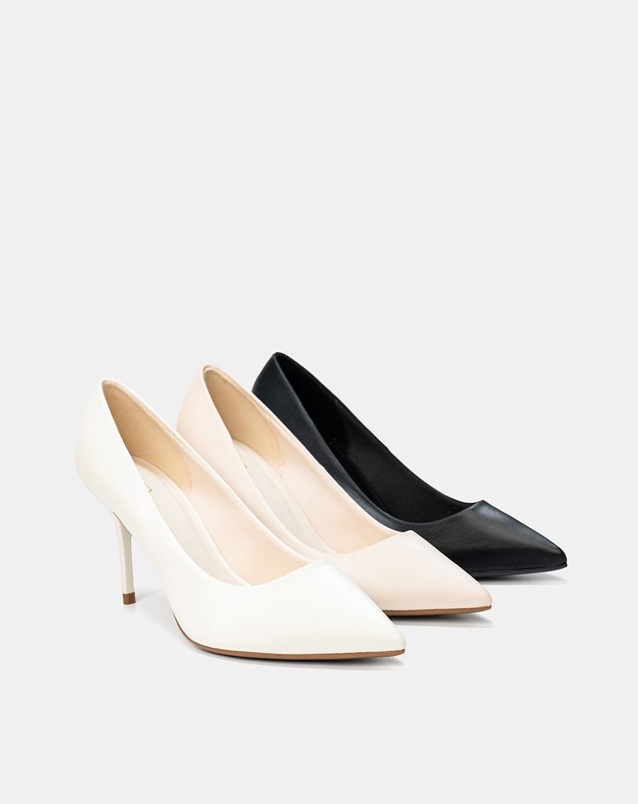Giày Cao Gót Pump Gót Thanh Tối Giản