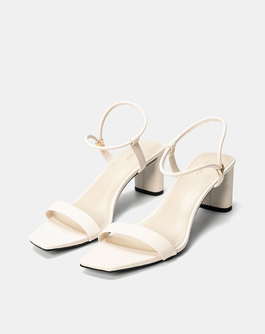 Giày Sandal Gót Cao Quai Ngang