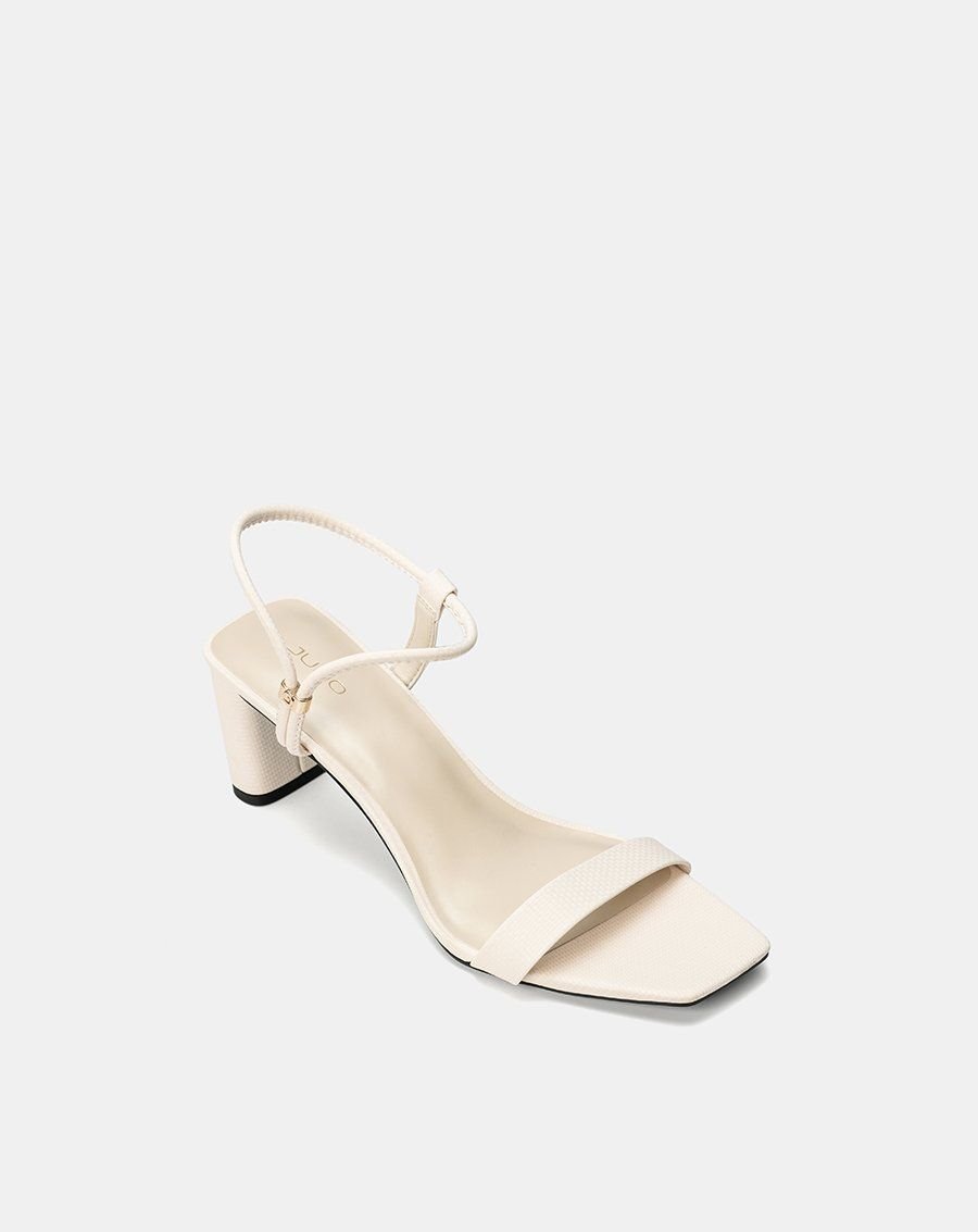 Giày Sandal Gót Cao Quai Ngang