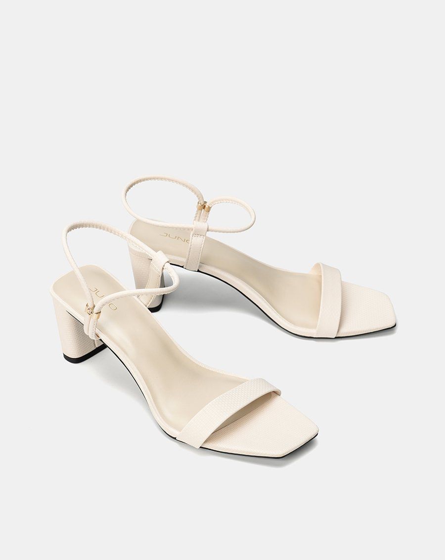 Giày Sandal Gót Cao Quai Ngang