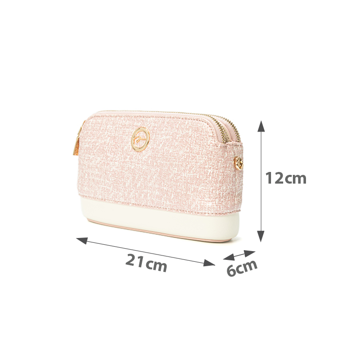 Túi Xách Nhỏ 3 Ngăn Đính Logo Cách Điệu