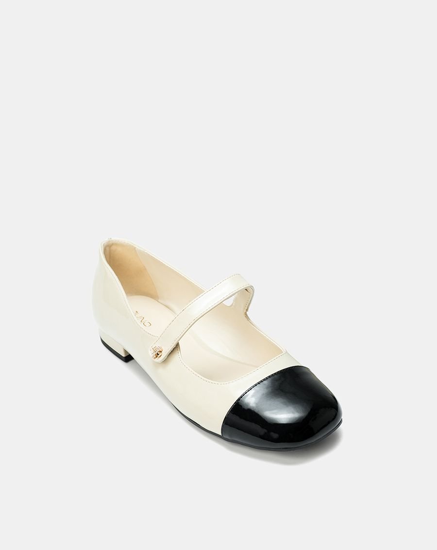 Giày Búp Bê Búp Bê Phối Toe Cap