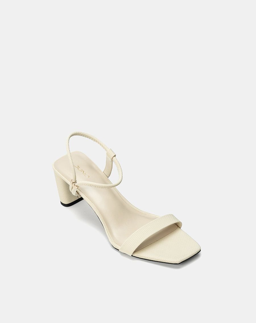 Giày Sandal Gót Cao Quai Ngang