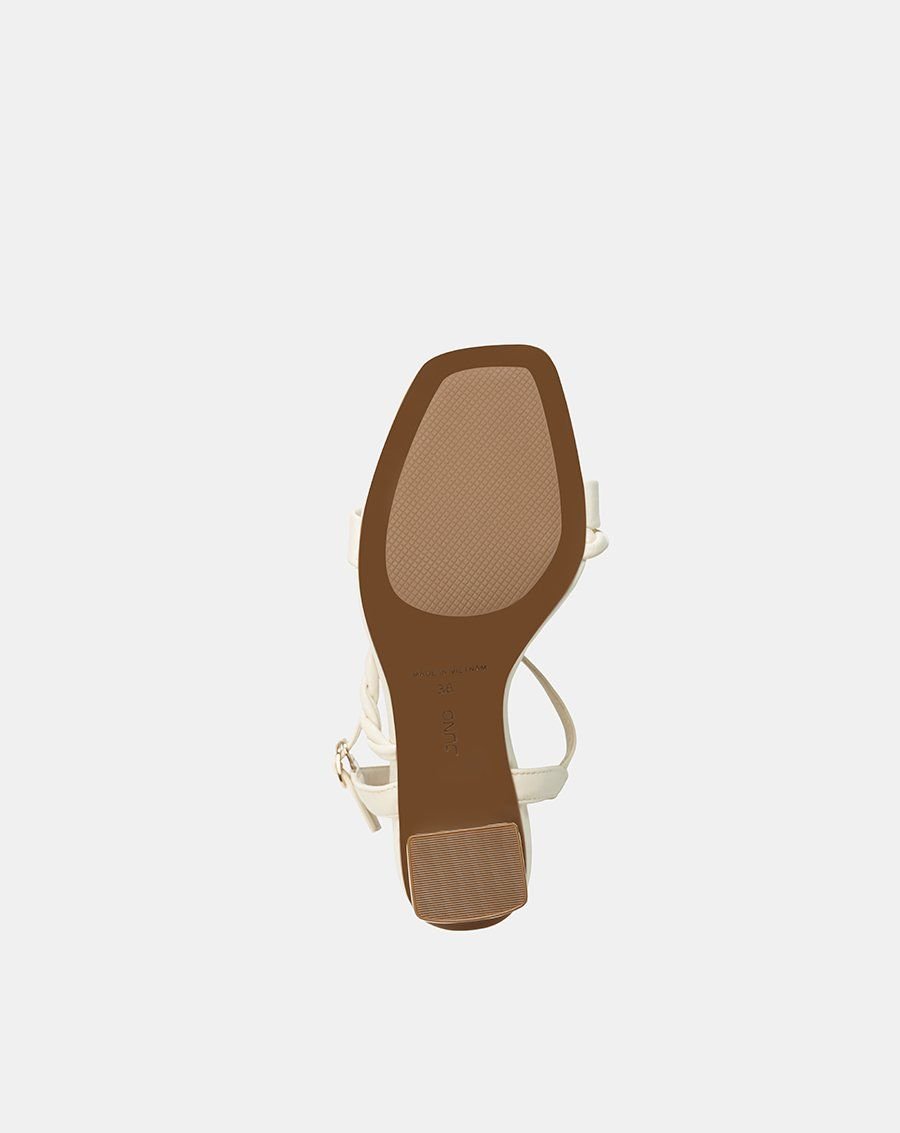 Giày Sandal Gót Cao Phối Quai Xoắn