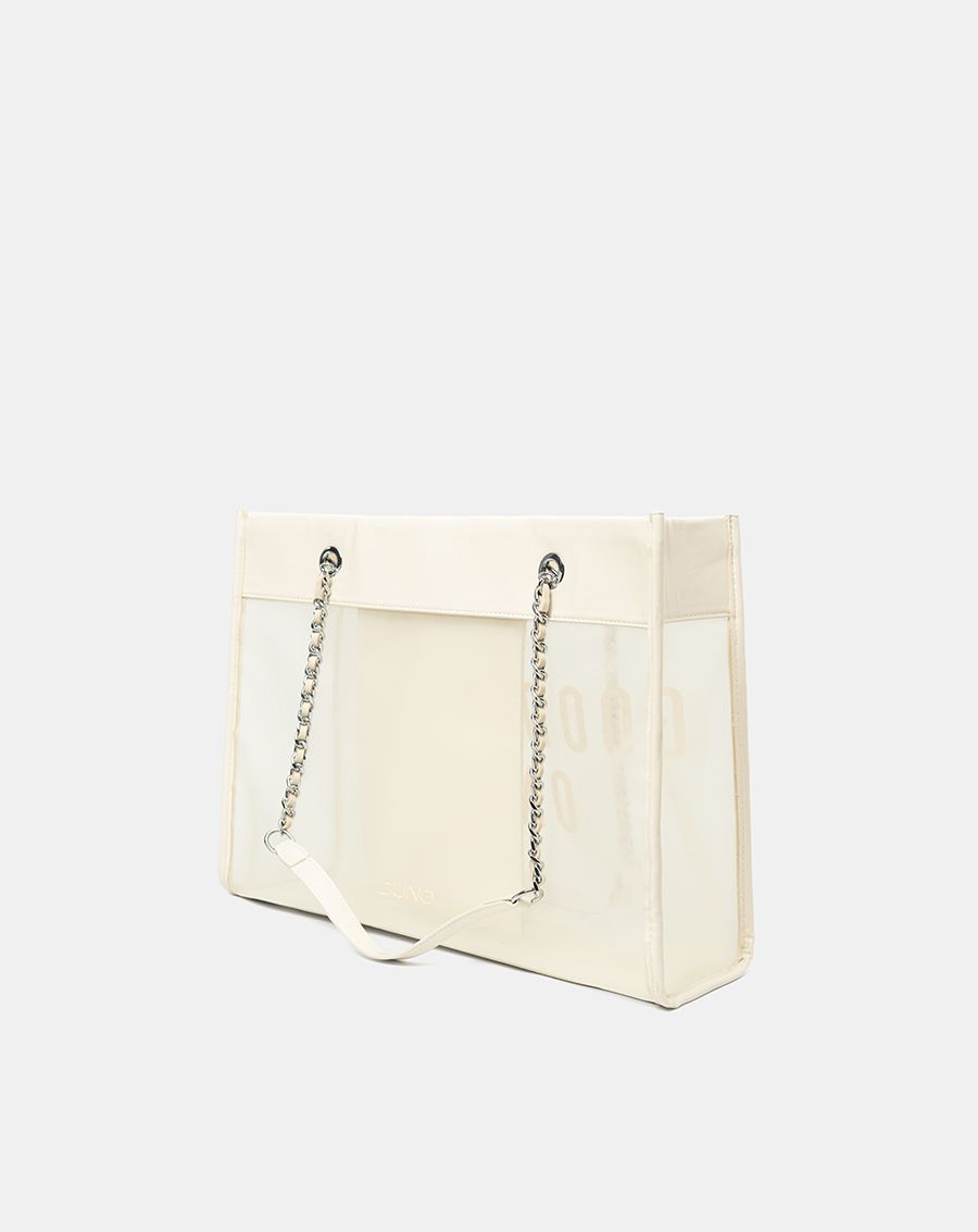 Túi Xách Lớn Tote Bag Phối Lưới Xuyên Thấu