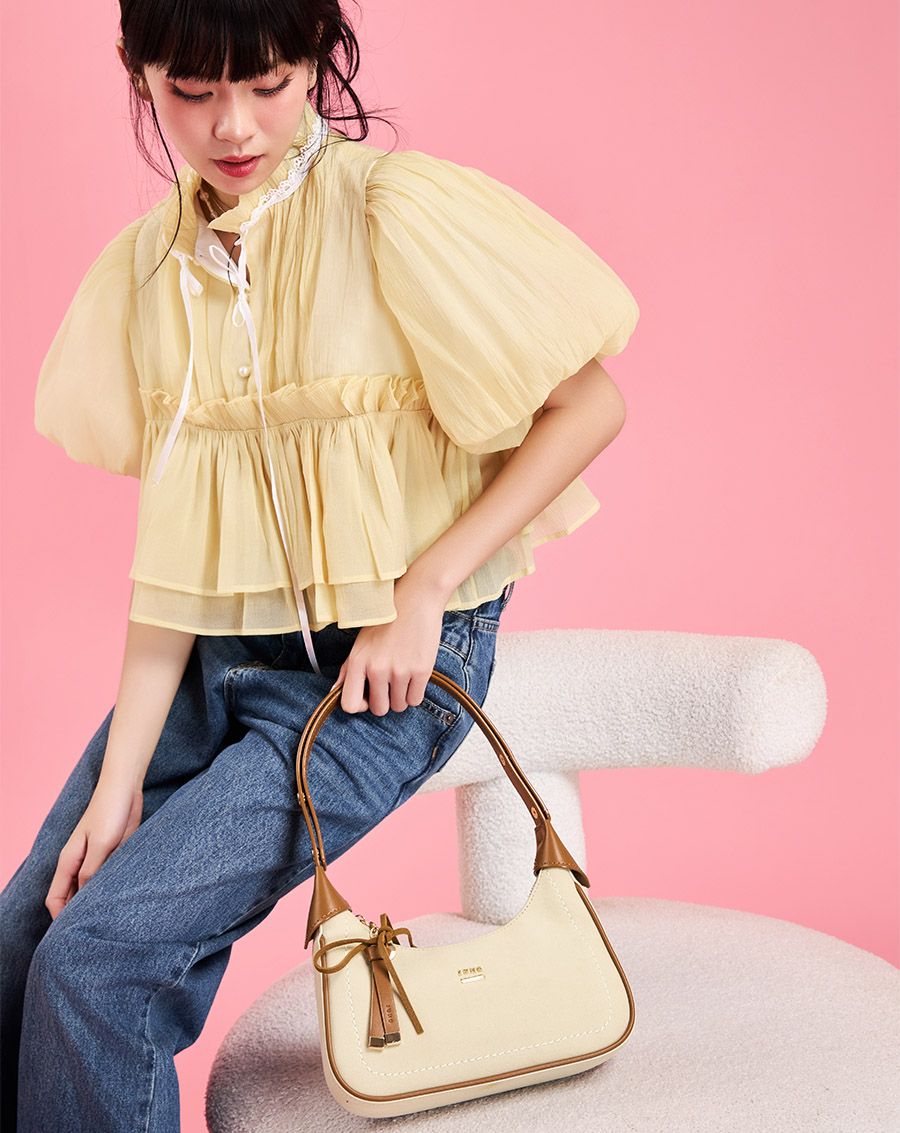Túi Xách Nhỏ Croissant Trang Trí Charm