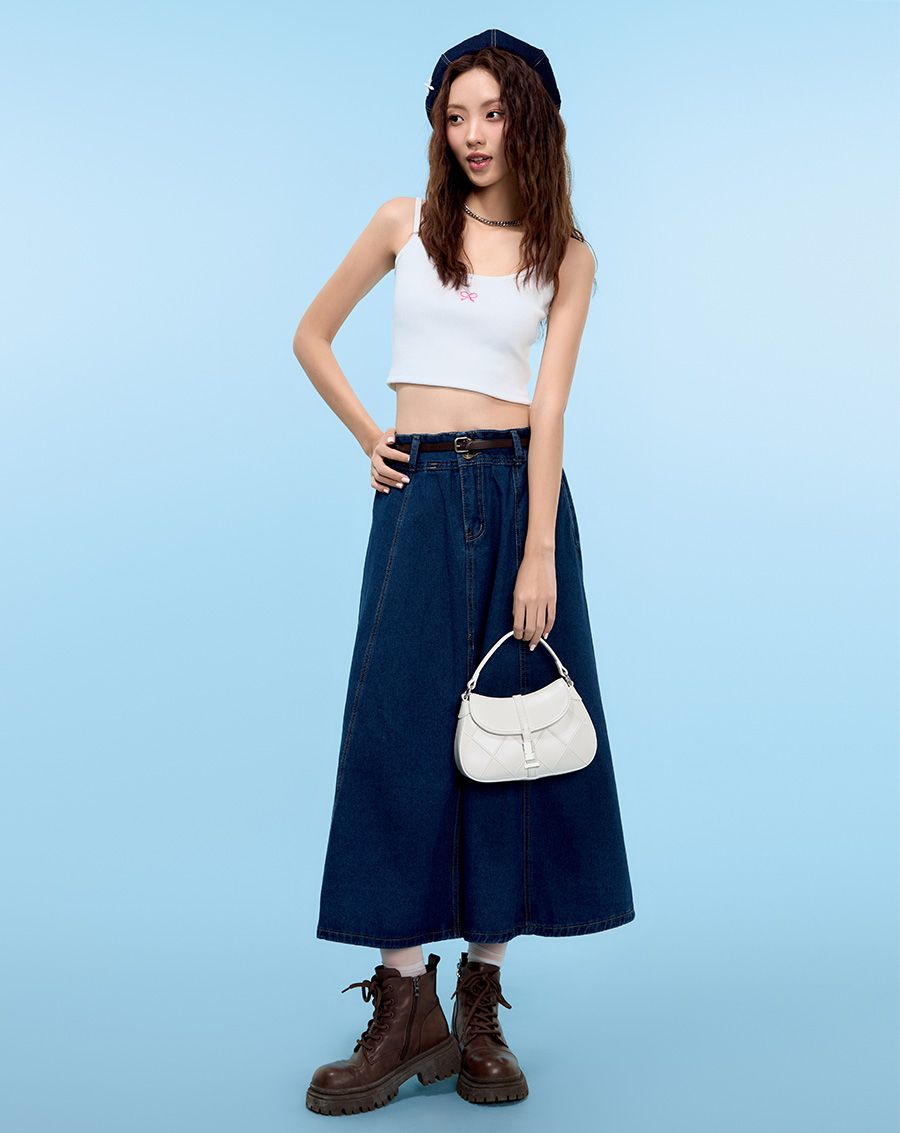 Túi Xách Nhỏ Top Handle Bag Phối Khoá Trang Trí